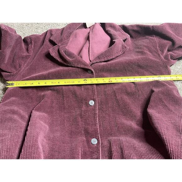 Vintage Tom Tom California Cotton Purple Chore Duster Coat Lagenlook Medium - Picture 6 of 8